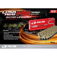Rcb 428 chain racing boy chain rantai motor 428 132L/122L/114L LC135/Y15/RS150/125Z