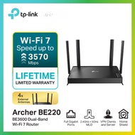 TP-Link Archer be230/Archer be220 be3600 dual-band Wi-Fi 7 router dual-band with 2.5G ports up to 2 