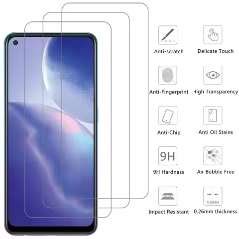 screen protector for oppo reno 2 2z 2f 4 4z 5 lite 5z 5f 5g protective tempered glass reno2 reno4 re