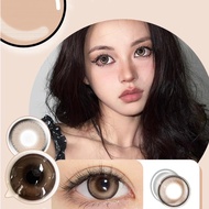 แว่นตาสายตาสั้น{เกรด -1.00~-6.00} 💧 BUBBLE Series 💧Blue/Brown/Gray คอนแทคเลนส์ Big eyes 14.5mm 2pcs 