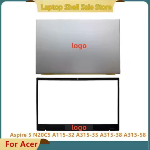 New For Acer Aspire 5 N20C5 A115-32 A315-35 A315-38 A315-58 Silver LCD Back Cover Top Case/LCD Front