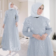 Maxi Safira New Party Dress (ML XL XXL 3XL) Wedding dress full front and back brocade dress/ Event u
