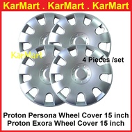 Universal 15 Inch Car Wheel Cover 15" Tyre Center Hub Cap Steel Rim Proton Persona Proton Exora Car 