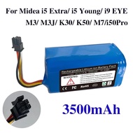 14.4v 14.8v 3500mAh Rechargeable Battery For Midea Robot Vacuum Cleaner i5Extra.i5 Young.i9 EYE.M3.M