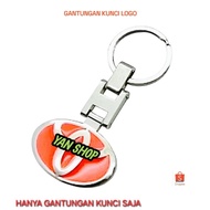 MERAH GANTUNGAN T0Y0TÀ Logo Keychain Red Iron Material Dicrome 8 cm x 4 cm for Functional and Stylis