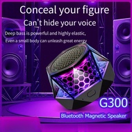 G300 Bluetooth Speaker Super Mini Loud Bass Magnetic LED Light BT5.3 Portable Wireless Speaker Burst