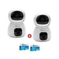 กล้องวงจรปิดภายใน 2 เลนส์ EAGLE EYE EG-AT253D 3+3MP 3 ล้านพิกเซล 1 แถม 1 (1297152)