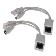 POE-0921 POE Splitter Cable 9-24V ( Data + Power Plug & Jack 2.1mm) 1set 2pcs male+feemale POE-0924 