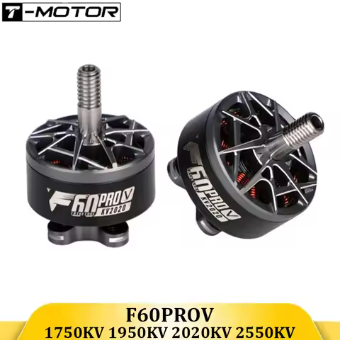 T-Motor F60 PRO V 1750/1950/2020/2550KV Brushless Motor - 4mm Titanium Shaft for 5-6S FPV Racing & F