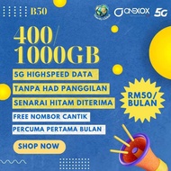 ONEXOX 400GB/1000GB 5G Unlimited Data dan Call To All network
