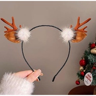 Huachi Reindeer Antlers Headband Halloween Headbands for Women Girls Deer Antlers Ears Headband