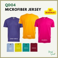 QD04 Short Sleeve Microfiber Quick Dry Unisex Jersey Sport Wear Oren Sport T-shirt