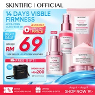 [LIVE EXTRA 25%]SKINTIFIC 4PCS Sunblock PDRN Skincare Glowing Set SPF50+ PA++++丨Cleanser,Serum,Moist