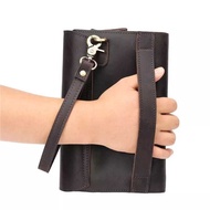 Genuine Leather Men's HandBag - Genuine Leather Men's HandBag - Crazy Horse Genuine Leather Clutch B