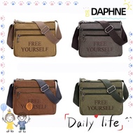 DAPHNE Men Shoulder Bags, Canvas Fashion Men's Crossbody Bag, High Quality Travel Casual Tote Bag Luxury Messenger Bags