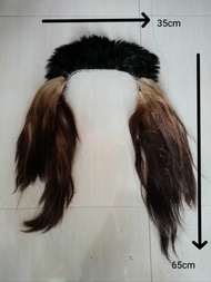 simbar barongan/bando barongan/rambut sapi super/kulit kambing samak an