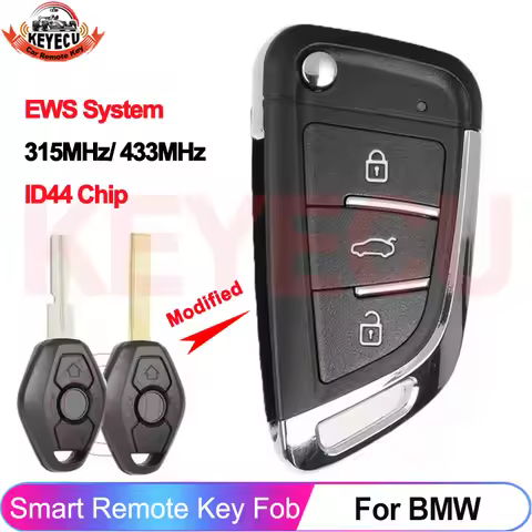 KEYECU Upgraded EWS LX8 FZV 315MHz 433MHz ID44 For BMW E36 E38 E39 E46 E53 E60 E61 E81 X3 X5 Z3 Z4 F