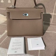 Hermes 愛馬仕 Kelly28 大象灰 togo 皮銀扣 Y 刻