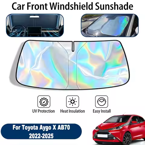 Car Windshield Sun Shade UV Reflective Sun Visor Protection Cover For Toyota Aygo X AB70 2022-2025