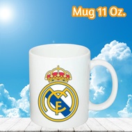 Real Madrid Glass Mug Size 11 oz Genuine Grade A Ceramic Collectible Club Coffee Cup Beer