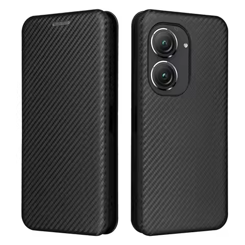 Fashion Flip Carbon ShockProof Wallet Magnetic Leather Cover Asus Zenfone 10 Case For Asus Zenfone10
