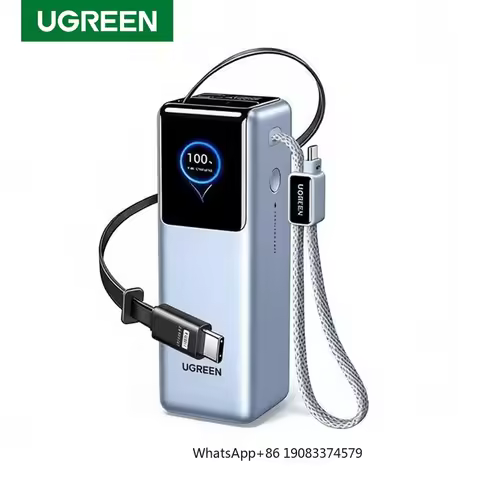 UGREEN NEW Laptop Power Bank 200W 25000mAh Portable Charger Back Battery Power Bank 3C 1A Ports Buil