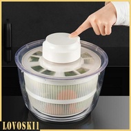 [Lovoski1] Electric Salad Dryer Kitchen Strainer Container Lettuce Washer and Dryer for Vegetable Prepping Cabbage Vegetables