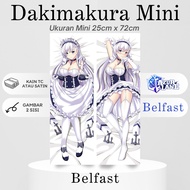 DAKIMAKURA Mini BELFAST Azur Lane Pillow Anime Waifu Mini BELFAST Azur Lane