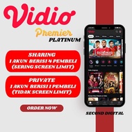 VIDIO PREMIER PLATINUM 1 BULAN  NON EFL (LIGA INGGRIS) SUPPORT ALL DEVICE