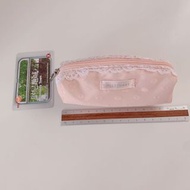 $80 Jill Stuart lace pink color small lipstick Cosmetic makeup Bag Pouch 粉紅色長身細size唇膏化妝包化妝袋筆袋