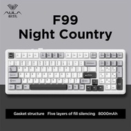 【High Quality】 AULA F99 Wireless Keyboard 99 Keys Gamer Custom Keyboard Hot-Swap Cherry Profile8000m