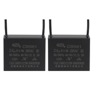 YOKIVE 2Pcs Ceiling Fan Capacitor CBB61, Metallized Polypropylene Film Capacitor Great for Fans Pump