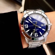 นาฬิกาข้อมือผู้ชาย นาฬิกาผู้ชายCasio นาฬิกาข้อมือ นาฬิกาคาสิโอCasio รุ่นใหม่ เรียบหรู สวยดูดี เลสหนา สายสแตนเลส