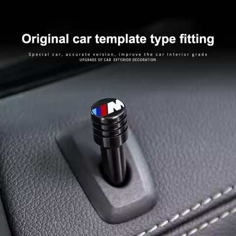 2/4Pcs For BMW M 50th X1 X2 X3 X5 X4 X6 G30 G20 G32 G11 G12 Aluminum Car Door Lock Pins Security Rod