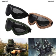 【Ready Stock】Tactical Airsoft Hunting Metal Mesh Lens Goggle Sports Safety Eyewear Glasses