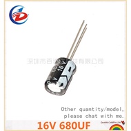 50PCS 16V 680UF  680UF16V 8*12 Electrolytic capacitor