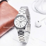 Montres Company 香港註冊公司(33年老店) 卡西歐 CASIO 不鏽鋼錶帶 條字數字 銀色 細錶徑 LTPV005 LTPV005D LTP-V005 LTP-V005D LTP-V0
