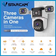 VSTARCAM CS621SR กล้องวงจรปิดไร้สาย ความละเอียด 6MP (1080p)+(3 เลนส์กล้อง) ภาพสี มี Ai + ตรวจจับคนแล