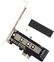 Deal4GO 2280/2260/2242/2230 M.2 SSD NVME M Key to PCIe Adapter Card w/ Heatsink Cooler Thermal Pad S