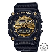 Casio G-Shock GA-900AG-1A Black and Gold Analog-Digital Resin Band Sports Watch  ga-900  ga900