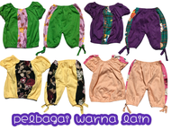 Set Baju Kanak-Kanak Perempuan 2-4 Tahun Baju Jalan Budak Girl Top + Bottom Seluar Budak Baju Budak Sepasang Seluar + T-Shirt