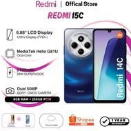 Xiaomi Redmi 14C Smartphone | Mediatek Helio G81 Ultra | 6.88" IPS LCD Display | 50MP Triple Camera