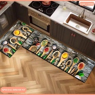 Premium 2-in-1 TPR Kitchen Mat with Cute Motif - Large 120x40cm & Small 60x40cm - M28 by Fusion part
