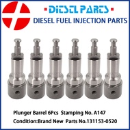 6Pcs 131153-0520 A147 Fuel pump Injection Plunger Barrel Assembly 9413610293 1156310300 Fit for Isuz