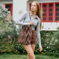 【PAVI STUDIO】100%泰國直送設計肩背包 - 摩卡可可