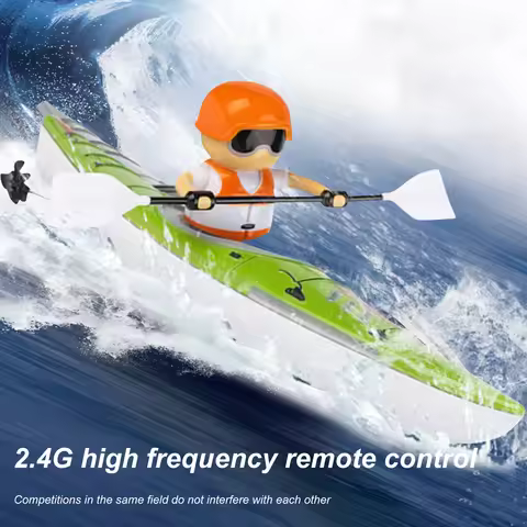 HC 810 RTR 2.4G RC Boat Colorful Paddle Remote Control Rowing LED Lights 360 Driving Dual Modes Wate