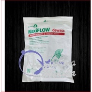MAXIFLOW Masker Oksigen Pernafasan Anak Dewasa PVC Hijau Transparan Premium / Masker Face Mask Selan