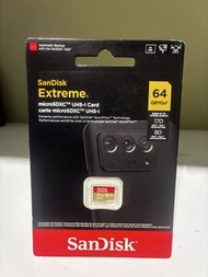 SanDisk Extreme 64GB microSDXC UHS-I 記憶卡