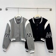 Women's crop baseball jacket - M2 korean style women's varsity baseball jacket