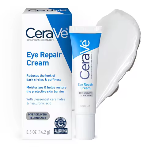 CeraVe Eye Repair Cream Under Eye Moisturizer With Hyaluronic Acid Niacinamide Marine Botanical Comp